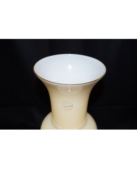 Opali White Vase H 25 I Muranesi