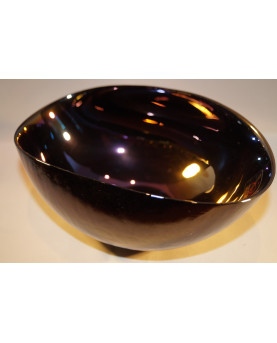 Black Pearly Cartoccetto by Yalos Murano Glass