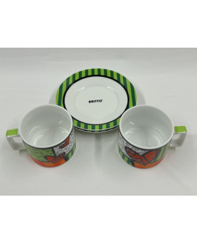 Set 2 Caffelatte Heart Cups by Britto