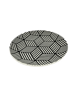 Black & White Table Dishes Service 18 Pieces