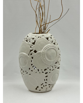Kioto White Vase H22 by...