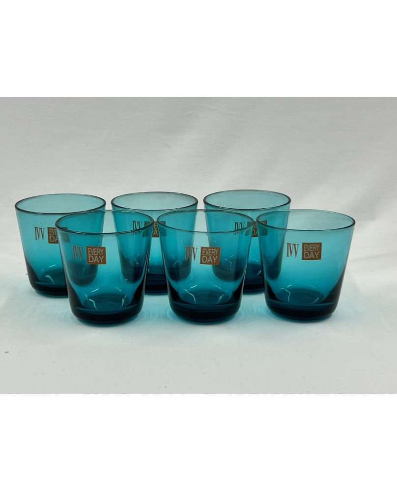 Handcrafted blown glass shot glasses by IVV artists.