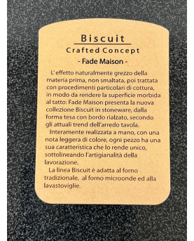 Servizio Piatti Tavola Biscuit Black 18 Pezzi