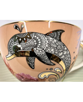 Breakfast Cup With Dolphin H8