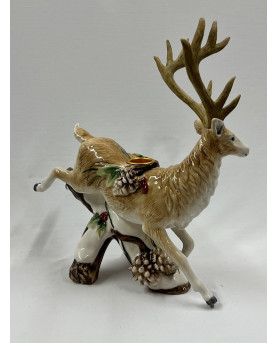 Reindeer Candle Holder by Fitz And Floyd