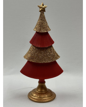 Gold and Red Christmas Tree
