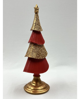 Gold And Red Christmas Tree H32