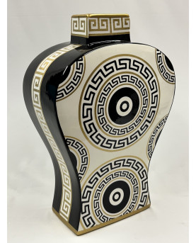 Vase H34 Black And Gold Collection
