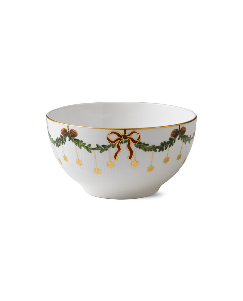 Star Fluted Christmas Bowl di Royal Copenhagen