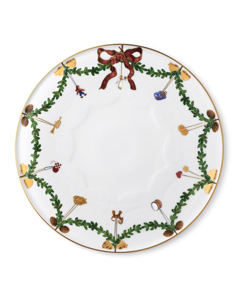 Star Fluted Christmas Cake Dish 32 by Royal Copenhagen