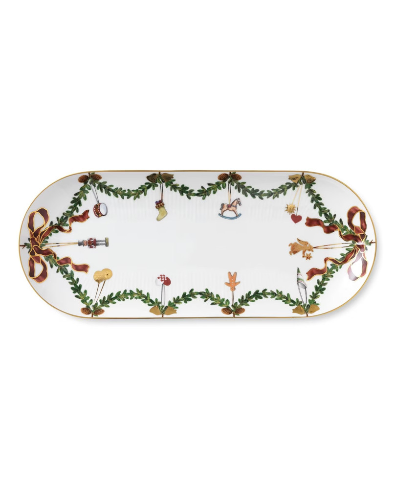 Star Fluted Christmas Oval Dish 39 by Royal Copenhagen