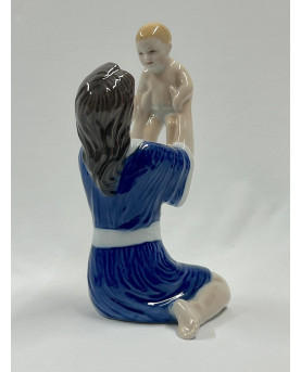 Blue Mother With Baby H18 by Royal Copenhagen