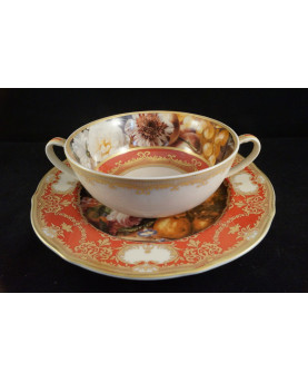 Porcelain Soup Cup With Saucer