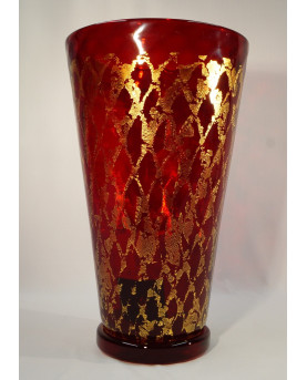 Red Vase by Gabbiani Venezia