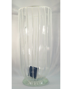 Glass Vase by Gabbiani Venezia h34