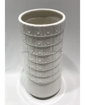 Portaombrelli Ceramica Bianco 36x18 di Henriette