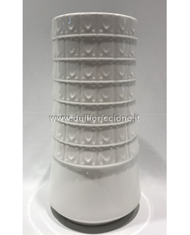 White Ceramic Umbrella Stand 36x18 by Henriette