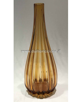 Round Amber Glass Vase H67...