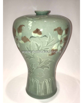 Chinese Majolica Vase H30...