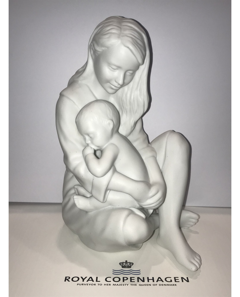 Mother With Sleeping Baby in Biscuit by Royal Copenhagen