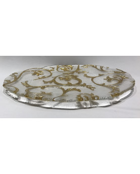 Bisanzio Gold Oval Platter by IVV