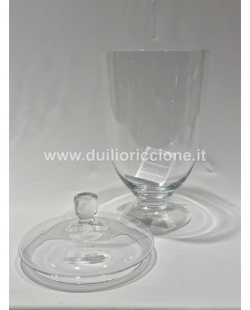 Round Glass Cup Vase H38 by IVV