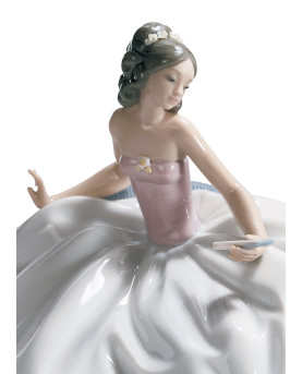 At The Ball Woman Figurine by Lladrò