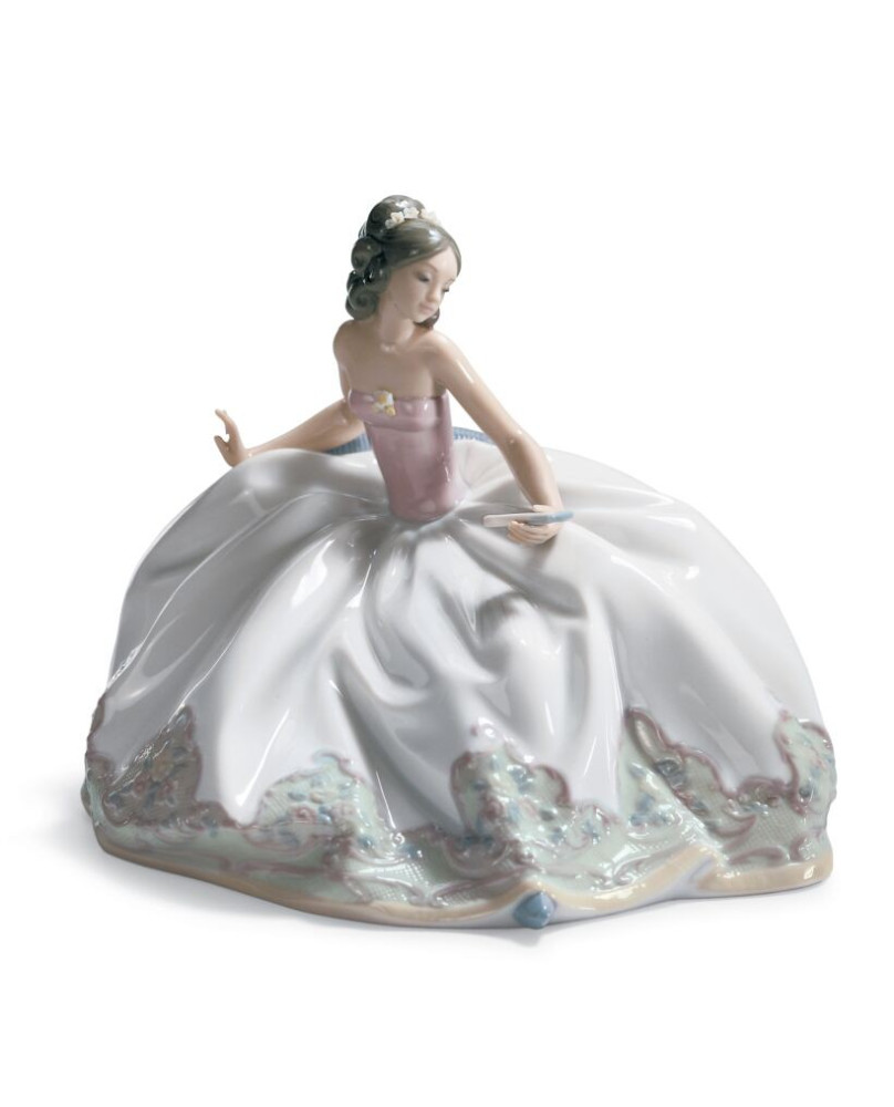 At The Ball Woman Figurine by Lladrò