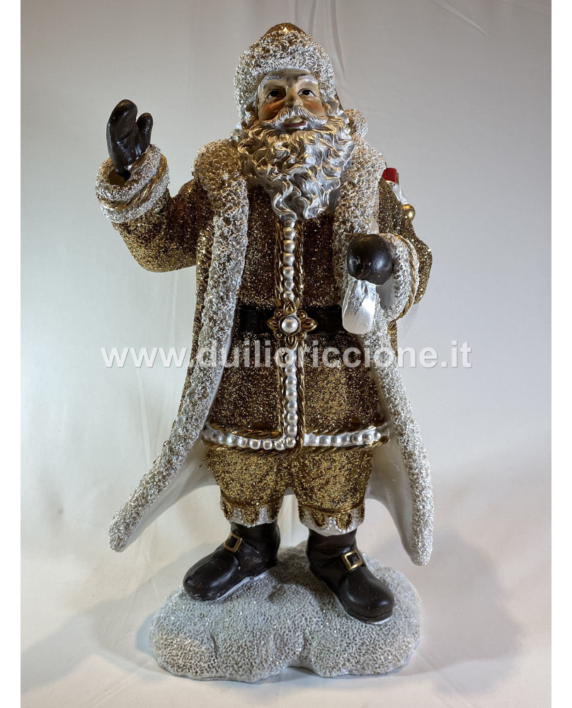 Babbo Natale Vestito Oro di Noel