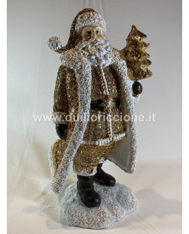 Santa Claus With Gold Dress...