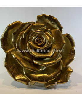 Gold Rose Wall Decoration