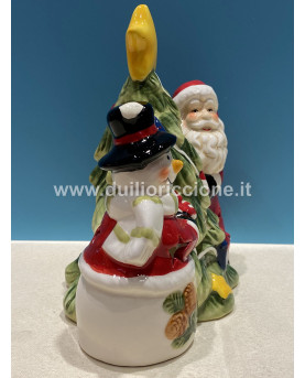 Santa Claus Holds Candle by Henriette