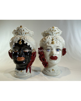 Pair of Moro Heads H16 by...