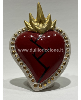 Red Heart by Capodimonte