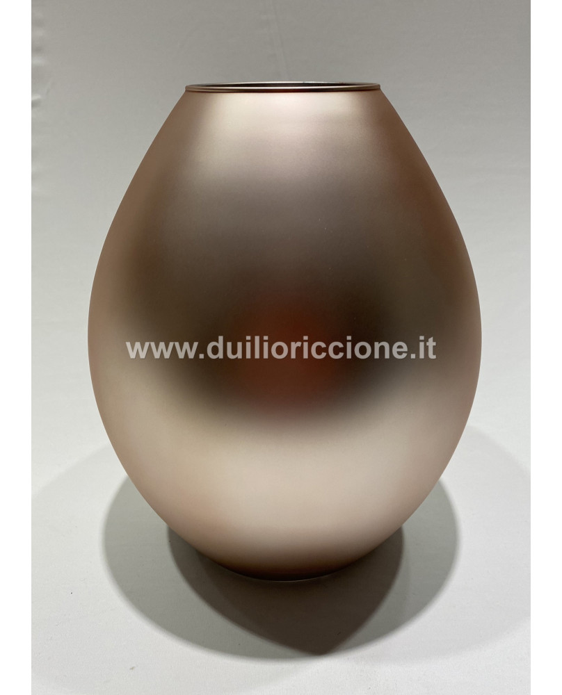 Satin Gold Glass Vase H25 by IVV