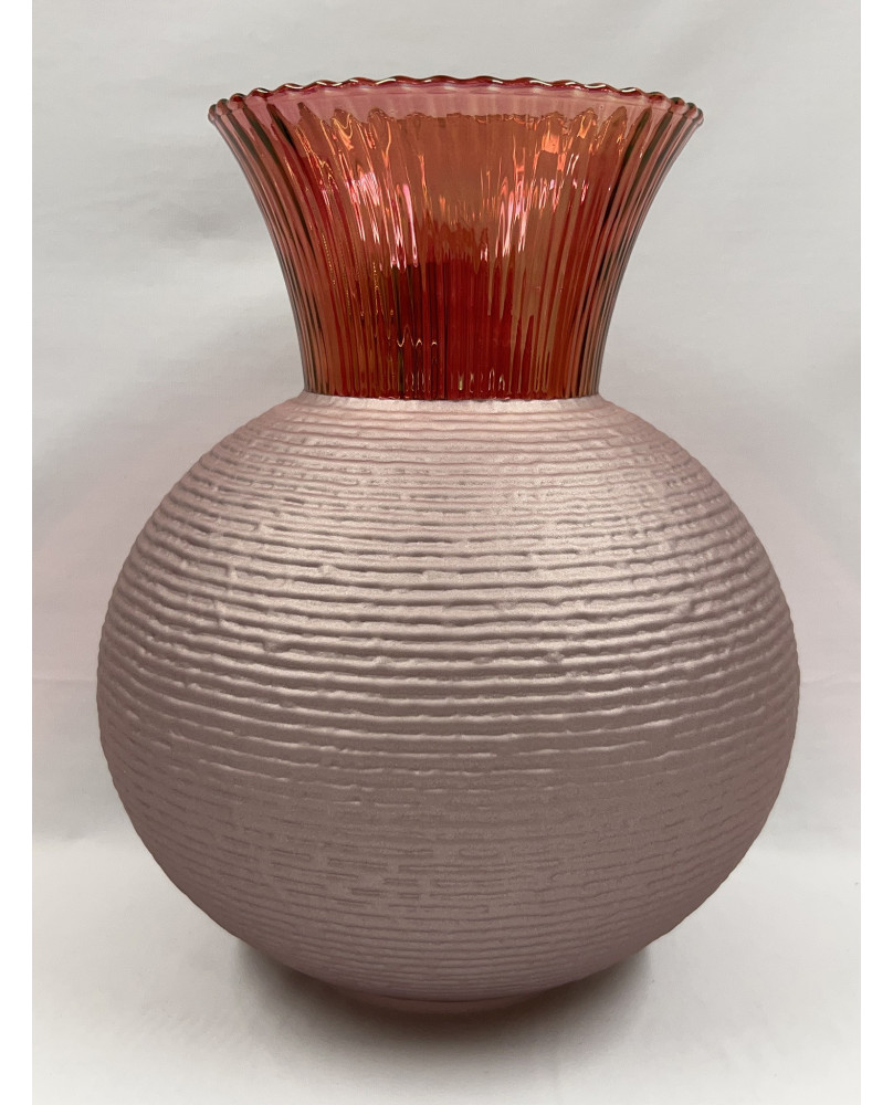 Round Red Vase Ophelia H25 by IVV
