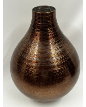 Satin Tobacco Glass Vase Bombay H31 by IVV