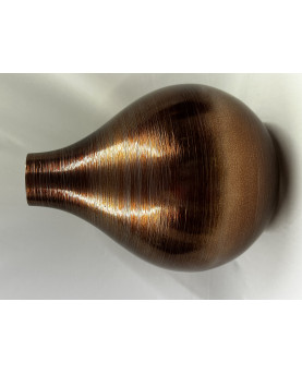 Satin Tobacco Glass Vase Bombay H31 by IVV