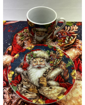 Santa Claus Coffee Cups By Noel