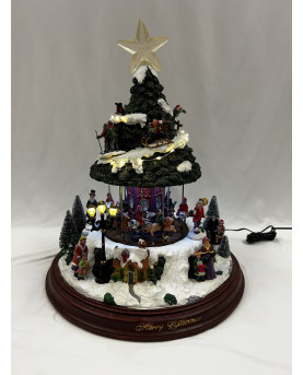 Animated Christmas Landscape Carousel H40