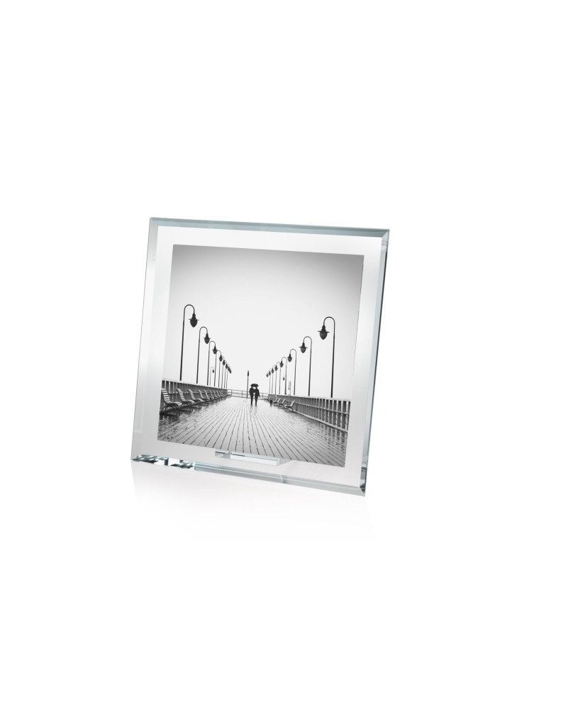 Quattro Horizontal Crystal Photo Frame 18x18 by Omodomo